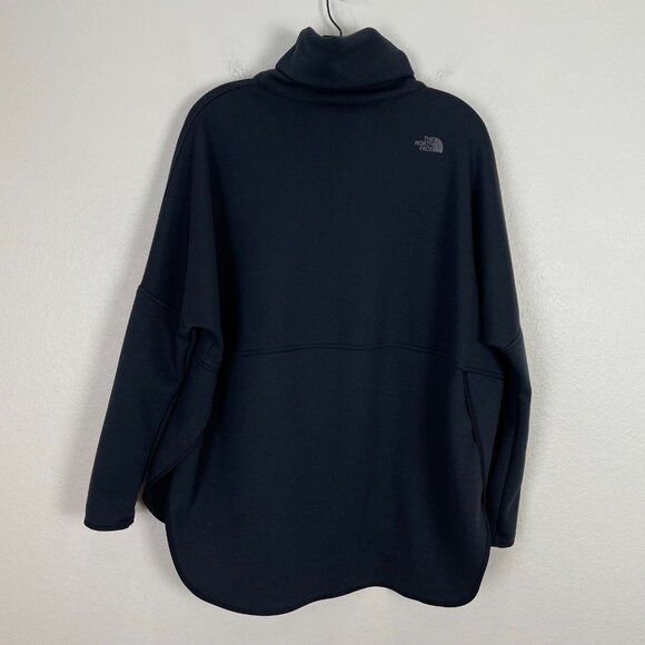 The North Face Womens S/M Black Oversized Long Dolman Sleeve Turtleneck Top - Picture 13 of 15